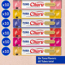 Load image into Gallery viewer, Interactive Churu Tuna Treats, Creamy &amp; Grain-Free - 60 Servings for All Cats