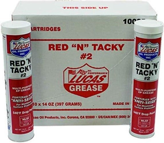 10-Pack Stens Red N Tacky Grease - Ultimate Engine Protection and Performance