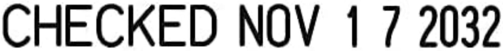 Durable 12-Message Professional Date Stamp with Built-In Ink Cover - 5117 Model