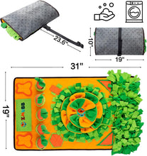 Load image into Gallery viewer, Interactive Snuffle Mat for Dogs - 31''x19'' Slow Feeder Feeding Puzzle Toy