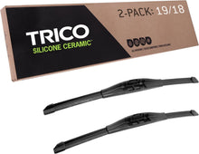 Load image into Gallery viewer, 19" + 18" Silicone Automotive Wiper Blades with Ceramic Coating – All-Weather