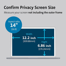 Load image into Gallery viewer, 14" Laptop Privacy Screen with Magnetic Strip - Protect Against Visual Breaches