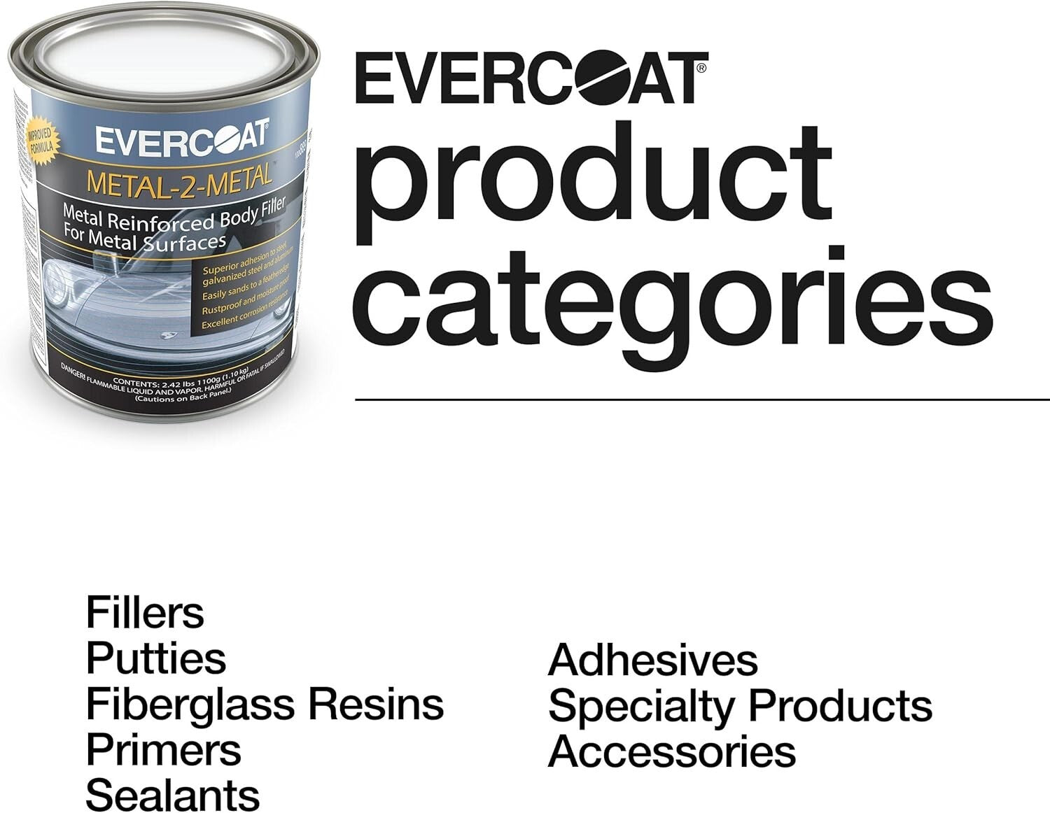 Durable Metal-2-Metal Aluminum Filler - 1100g for Restoration & Automotive Needs