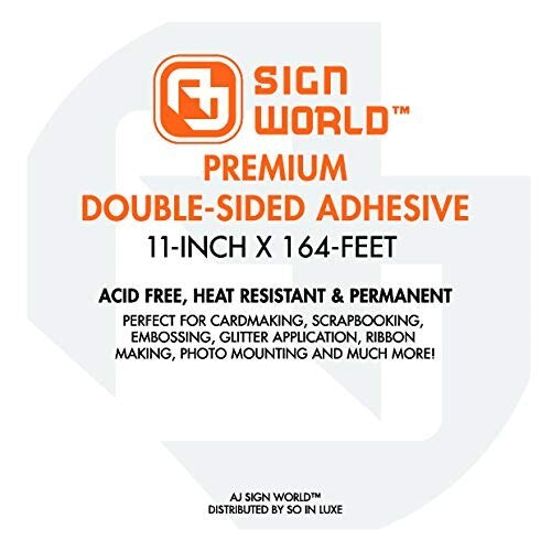 Extra-Long 11" Ultra-Thin Double-Sided Tape - Perfect for All Crafting Needs