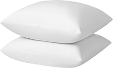 Load image into Gallery viewer, Luxurious Down Feather Pillow Inserts 28x28 - Set of 2 Cotton Cover Essentials