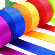 Load image into Gallery viewer, Colors Abound: 12 Rolls Premium Nylon Webbing Straps for Crafts &amp; Outdoors