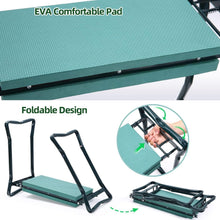 Load image into Gallery viewer, Extra-Wide Garden Kneeler with Weather-Resistant Frame &amp; EVA Cushion - Green
