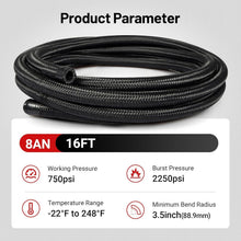 Load image into Gallery viewer, High-Performance 8AN Fuel Line Kit: 16FT Hose &amp; Durable Fittings for All Fluids