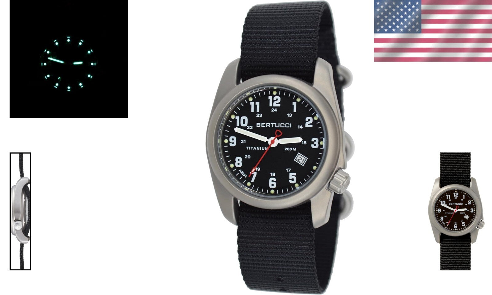 A-2T Original Classic 40mm Men's Titanium Watch - Water-Resistant & Stylish