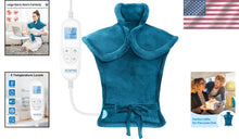 Load image into Gallery viewer, Weighted Electric Heating Pad with 6 Heat Settings - Ideal for Comfort &amp; Relief