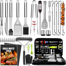 Load image into Gallery viewer, 34-Piece Premium Stainless Steel BBQ Accessories Set - Ultimate Grilling Gifts