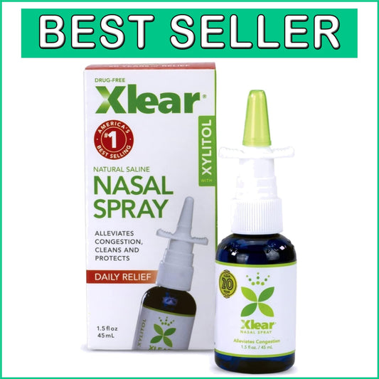 Effective Nasal Spray with Xylitol - Moisturizing Saline for Sinus Relief
