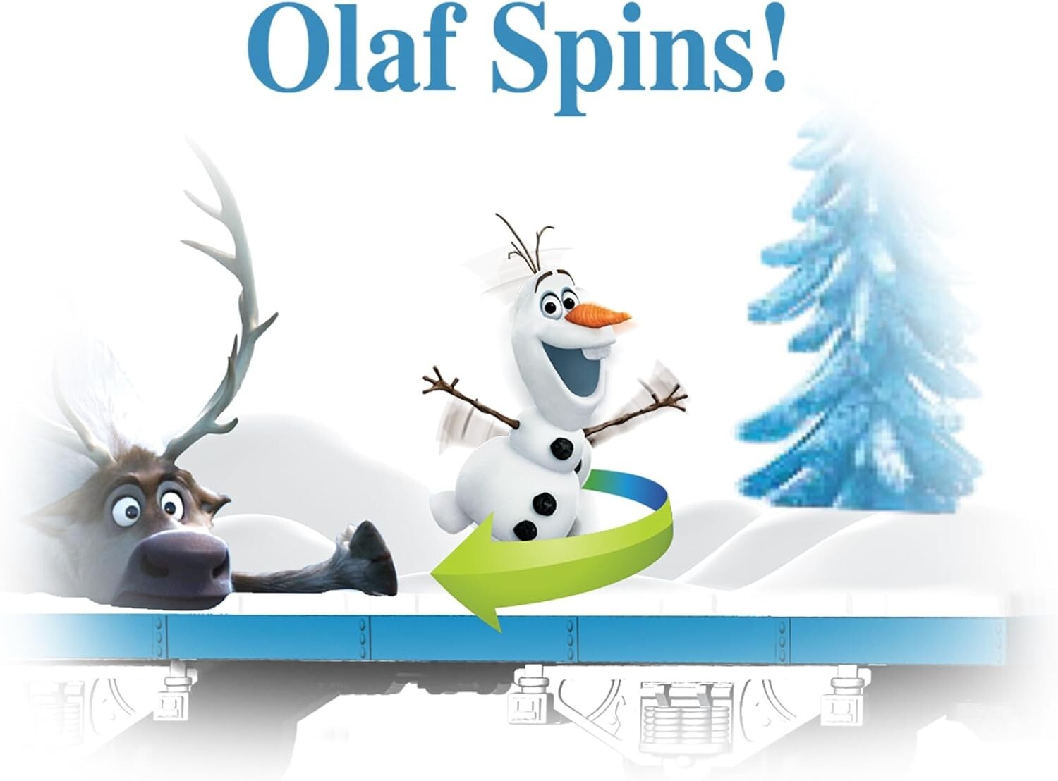 Disney Frozen Battery-Powered Model Train Set with Remote Control - 50x73 Track