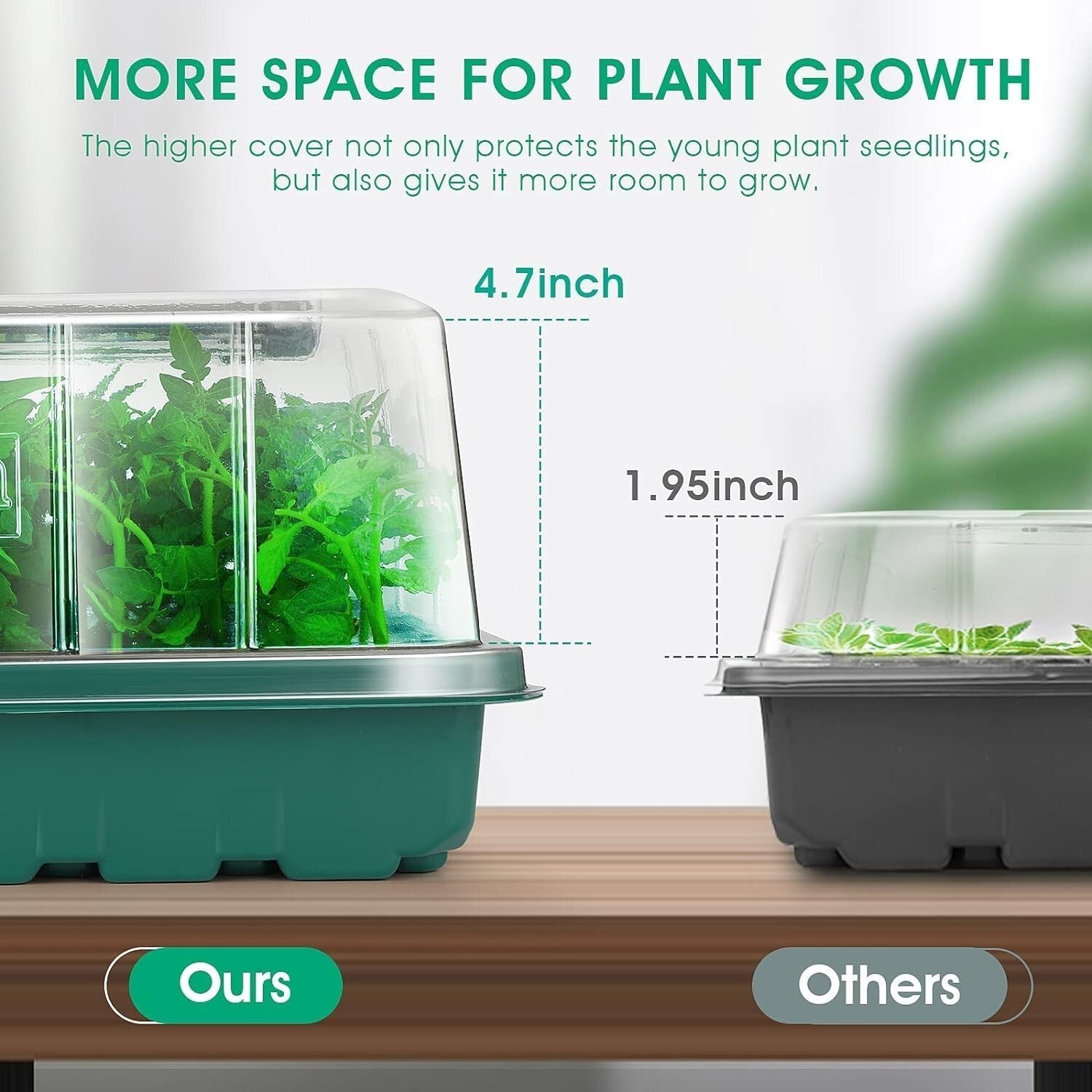 Seedling Starter Kit with Automatic Timer & Humidity Control for Indoor Gardens