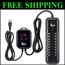 Load image into Gallery viewer, Adjustable 500W Aquarium Heater w/ External Controller &amp; Dry Burning Protection