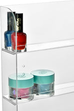 Load image into Gallery viewer, Ultimate Nail Polish Organizer - 6 Tier Acrylic Rack for Wall, Includes Cloth