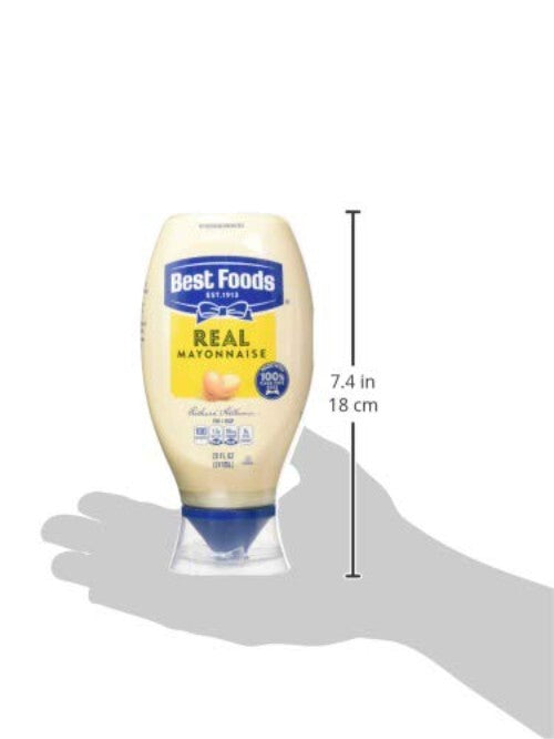 No-Mess Mayonnaise Squeeze Bottles - Cage-Free, Gluten-Free, 20 oz, Bulk Pack