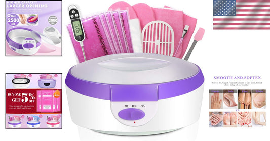 Quick Heating Paraffin Wax Machine - Complete Home Spa Kit for Arthritis Relief