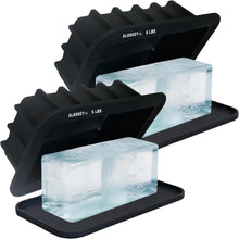 Load image into Gallery viewer, Stackable 5 lbs Ice Block Mold with Lid - Versatile Silicone Ice Maker 2-Pack