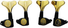 Load image into Gallery viewer, Precision Black Gold Bass Tuners 2R + 2L for Electric Jazz &amp; Precision Bass