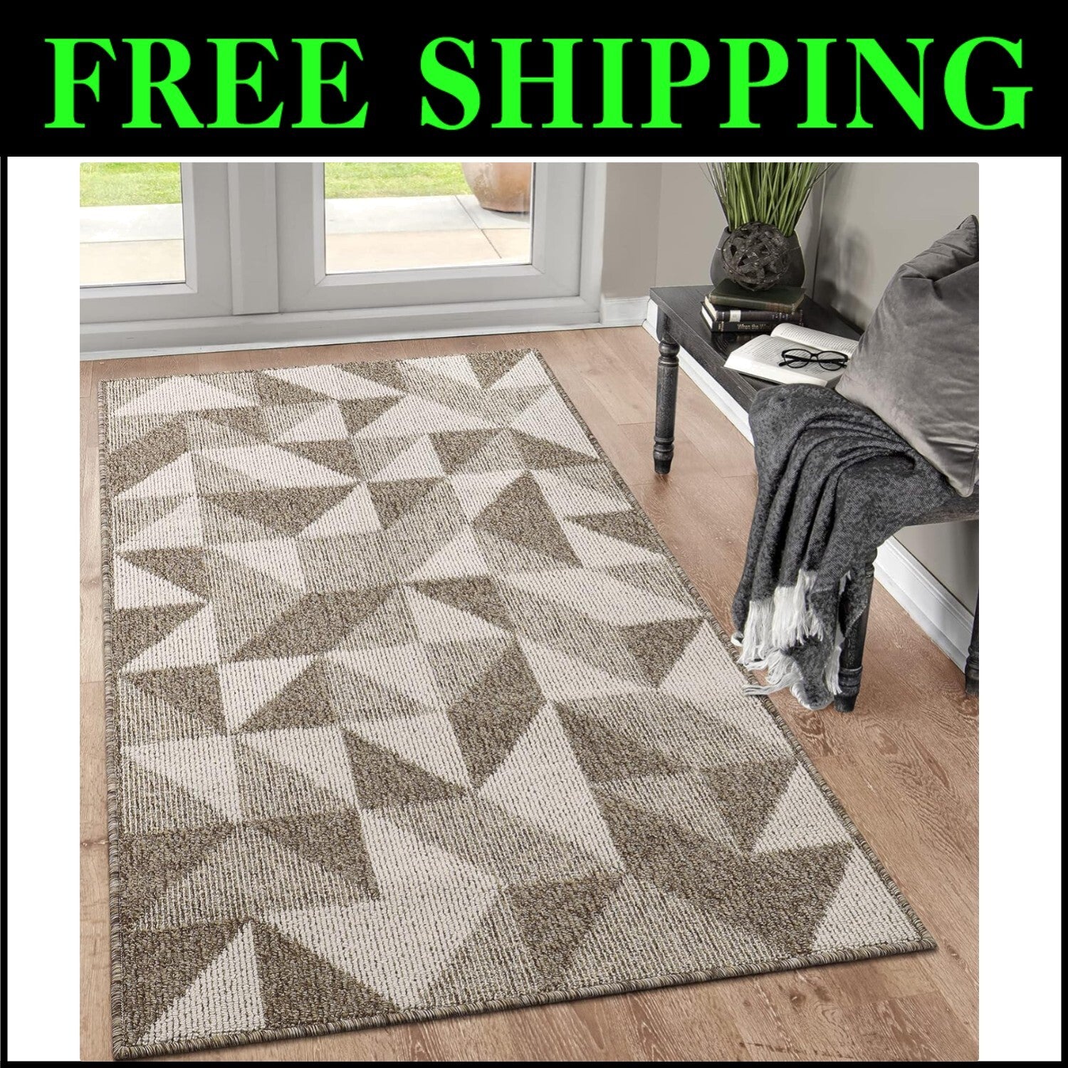 Versatile 36"x59" Indoor Doormat - Low Profile Non-Slip Carpet for Hallways