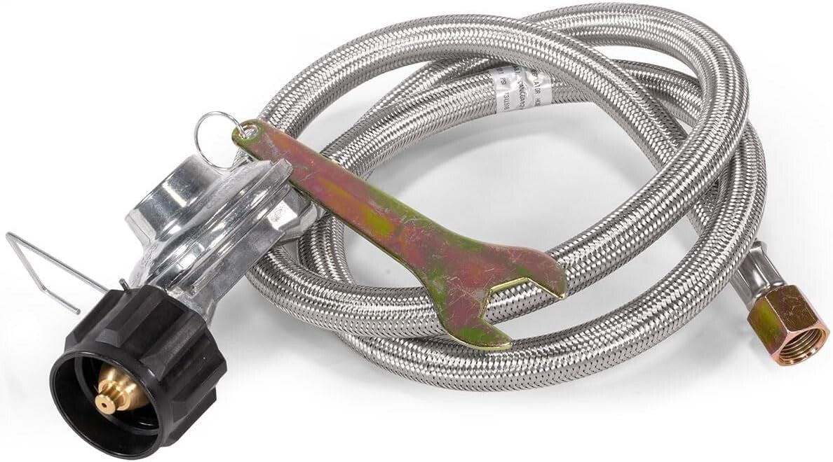 25,516 BTU Portable Double Burner Stove - Stainless Steel for Outdoor Cooking