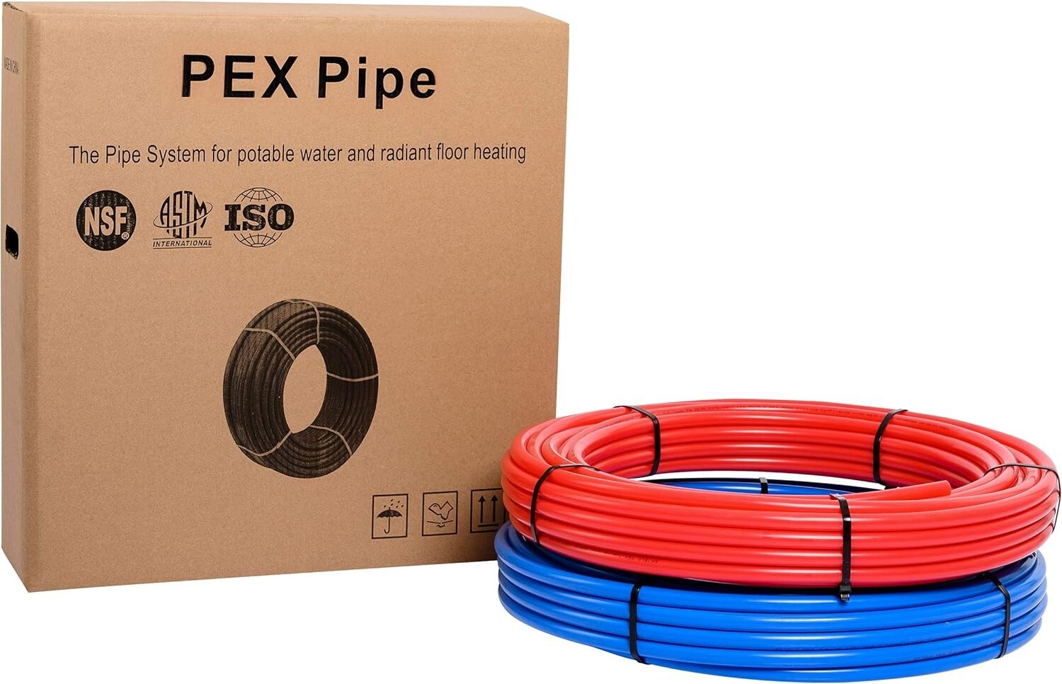 Complete Plumbing Solution: 1/2 Inch PEX-B Pipe, Brass Fittings, Cutter & More
