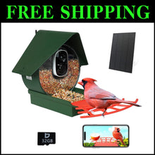 Load image into Gallery viewer, 1080P HD Bird Feeder Camera with Motion Detection - Perfect Gift for Bird Lovers
