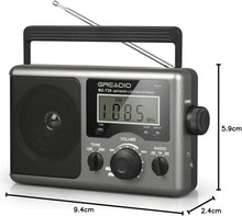Load image into Gallery viewer, Easy-Use Portable Radio with AC/Battery Power – Great for Music and News Lovers