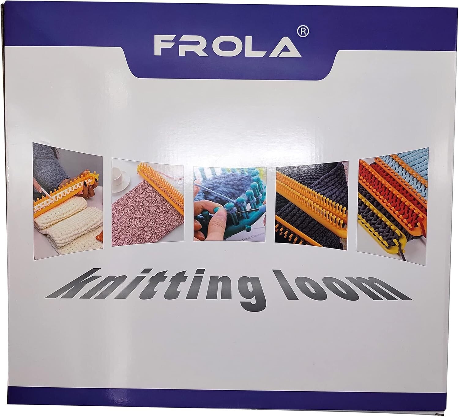 Lightweight Knitting Loom Kit with Spare Pegs and Helpful Videos for Beginners