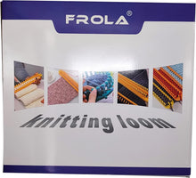Load image into Gallery viewer, Lightweight Knitting Loom Kit with Spare Pegs and Helpful Videos for Beginners