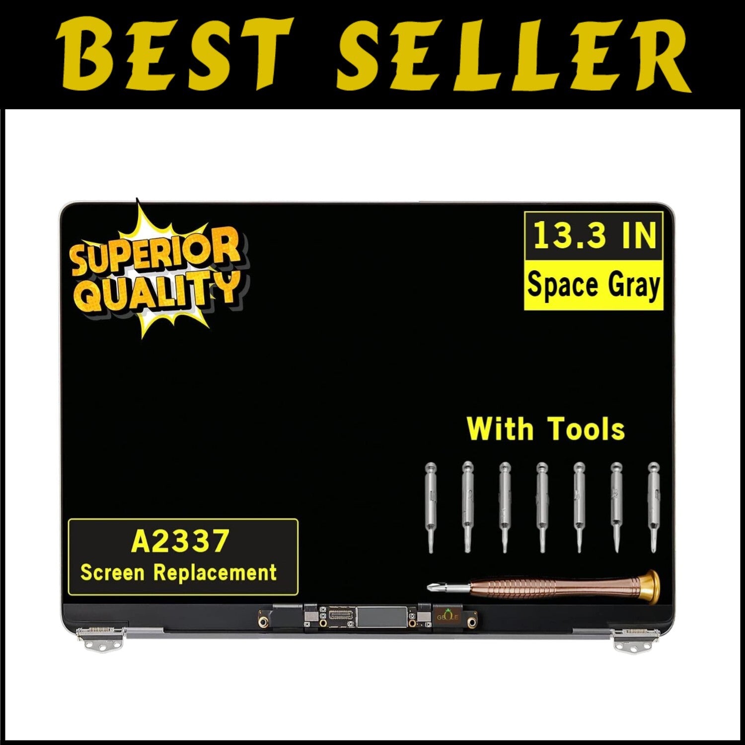 13.3" MacBook Air A2337 M1 Retina Display LCD Screen Replacement - Space Gray