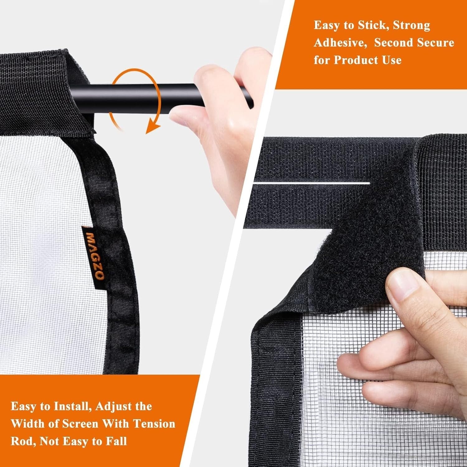 Elegant & Fireproof Hanging Screen Door - Two Installation Methods Available