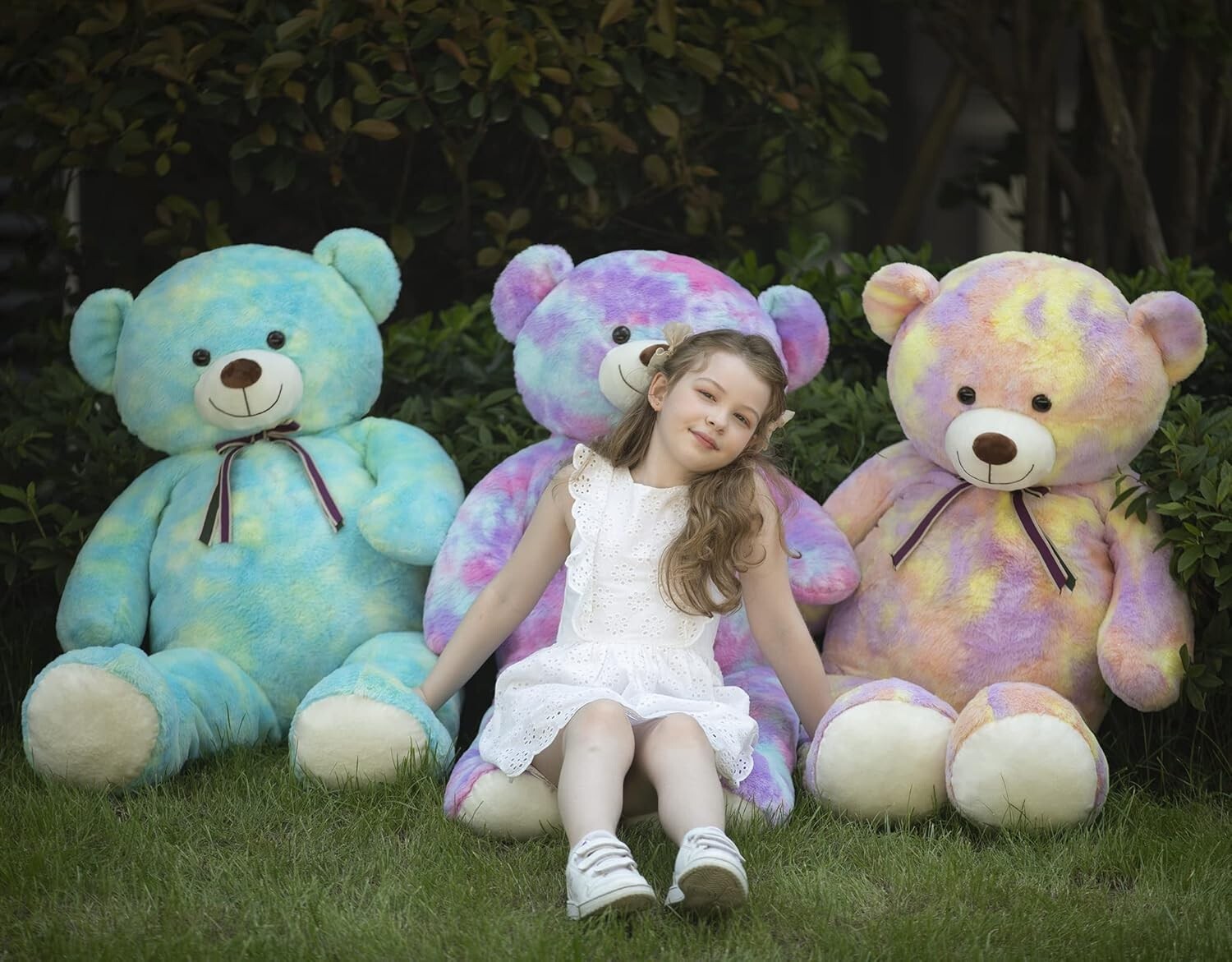 Tezitour 52-Inch Giant Plush Teddy Bear - Ideal Gift for Children and Girlfriend