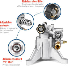 Load image into Gallery viewer, Vertical Pressure Washer Pump 7/8" Shaft - 3000 PSI, 2.5 GPM, Durable and Eff...