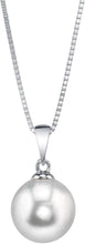 Load image into Gallery viewer, Elegant 8mm Cultured Pearl Necklace with 925 Sterling Silver - Gift-Ready Charm