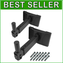 Load image into Gallery viewer, Professional Adjustable Wall Mount Speakers Brackets - For Home Theaters, 2 Pack