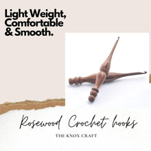 Load image into Gallery viewer, Set of 13 Handmade Rosewood Crochet Hooks - Smooth &amp; Comfortable Knitting Tools