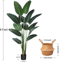Load image into Gallery viewer, Lush 6 Ft Artificial Bird of Paradise Trees: Perfect Faux Decor for Any Occasion
