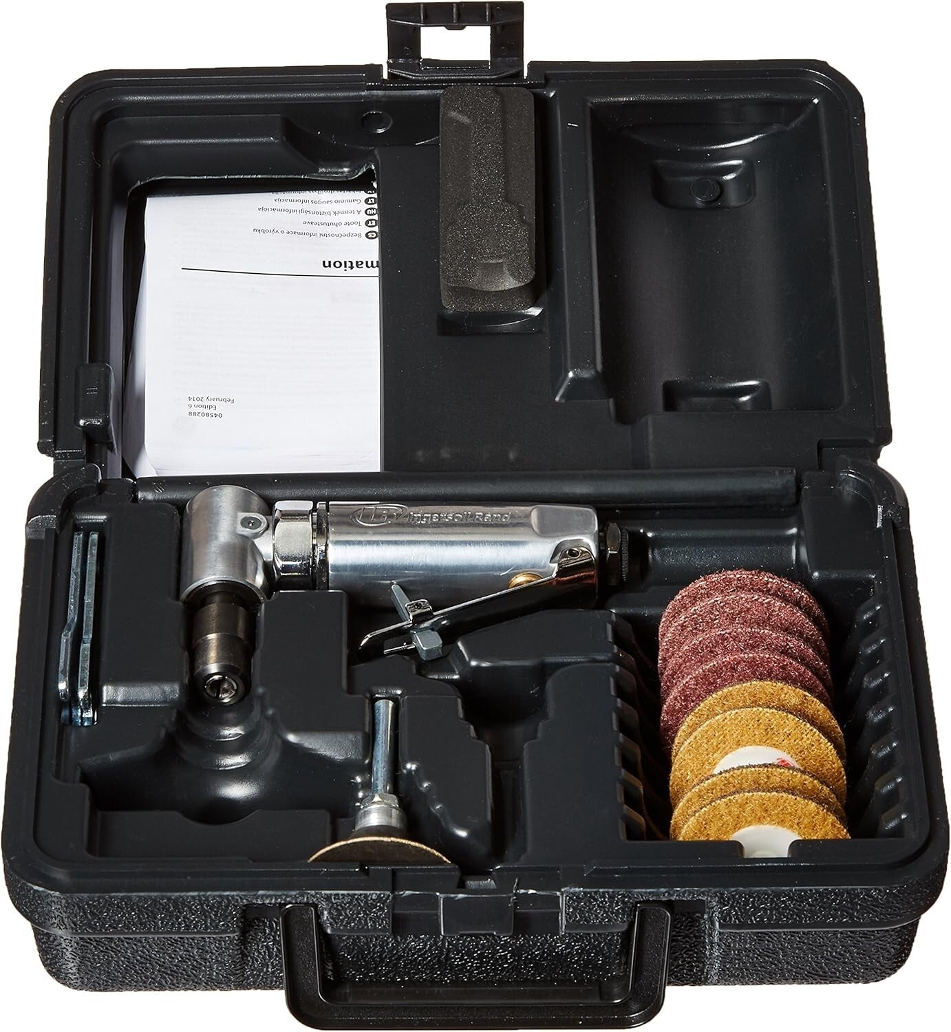 Durable 1/4-Inch Angle Die Grinder Kit with 21,000 RPM Speed and Accessories