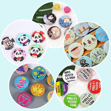 Load image into Gallery viewer, 58mm Blank Button Badge Making Kit - 200 Sets with Metal &amp; Plastic Parts