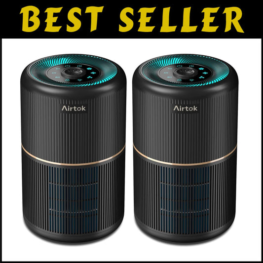 Low Noise 2-Pack Air Purifiers with Fragrance Sponge for Relaxed Living Spaces