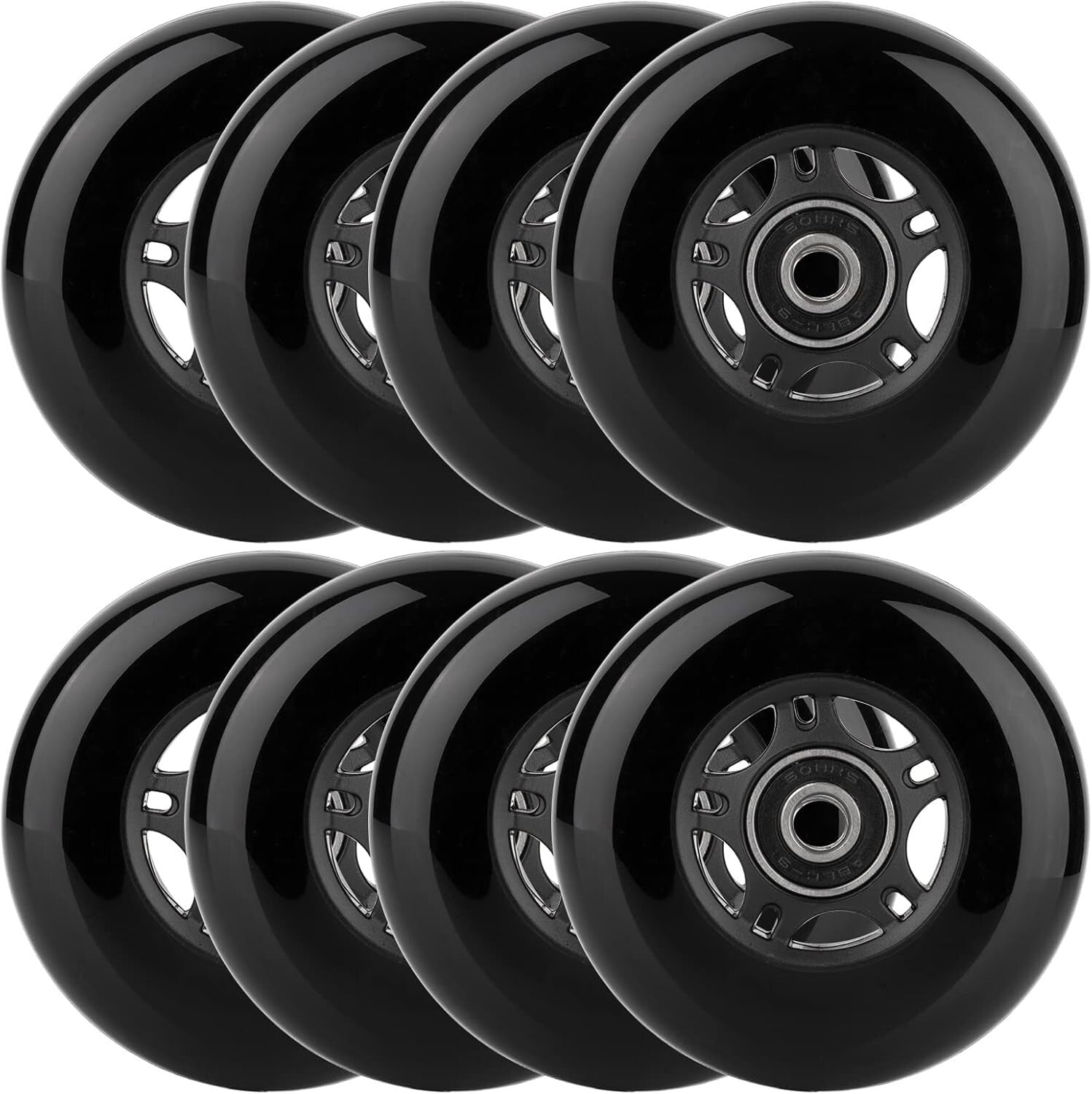 Premium Inline Skate Wheels 80mm with ABEC-9 Bearings - Ultimate Performance
