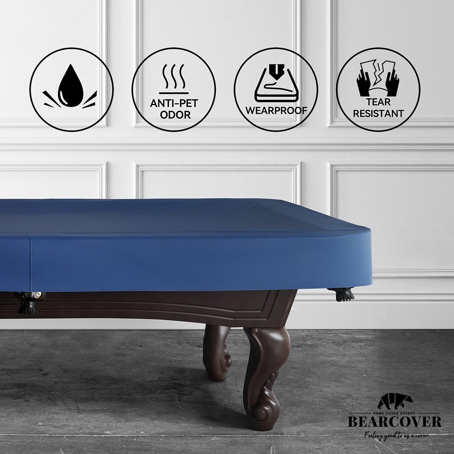 7FT Billiard Pool Table Waterproof Cover - Stylish, Scratch Resistant, Easy Care