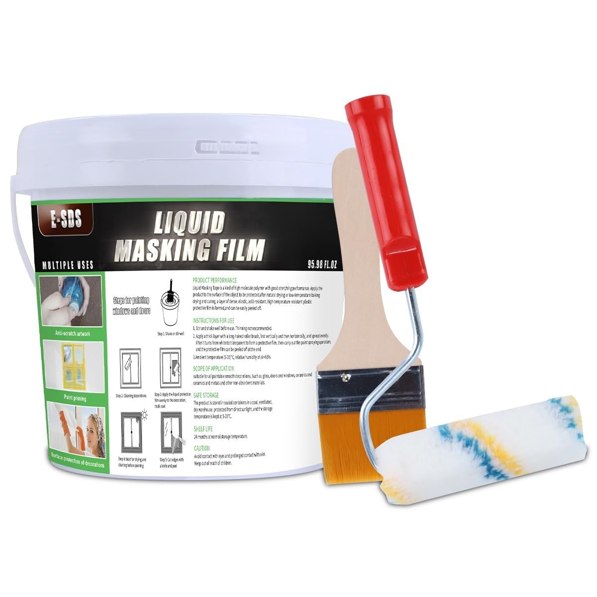 95.98 fl. oz Resin Masking Liquid Tape - Perfect for Window and Glass Painting