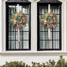 Load image into Gallery viewer, Stylish 24 Inch Spring Peony Wreath with Succulent Arrangement - Indoor/Outdoor