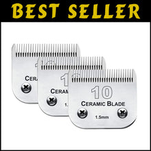 Load image into Gallery viewer, Detachable Stainless Steel Grooming Blades for Dogs - 3 Pack, Size-10 Cut Length
