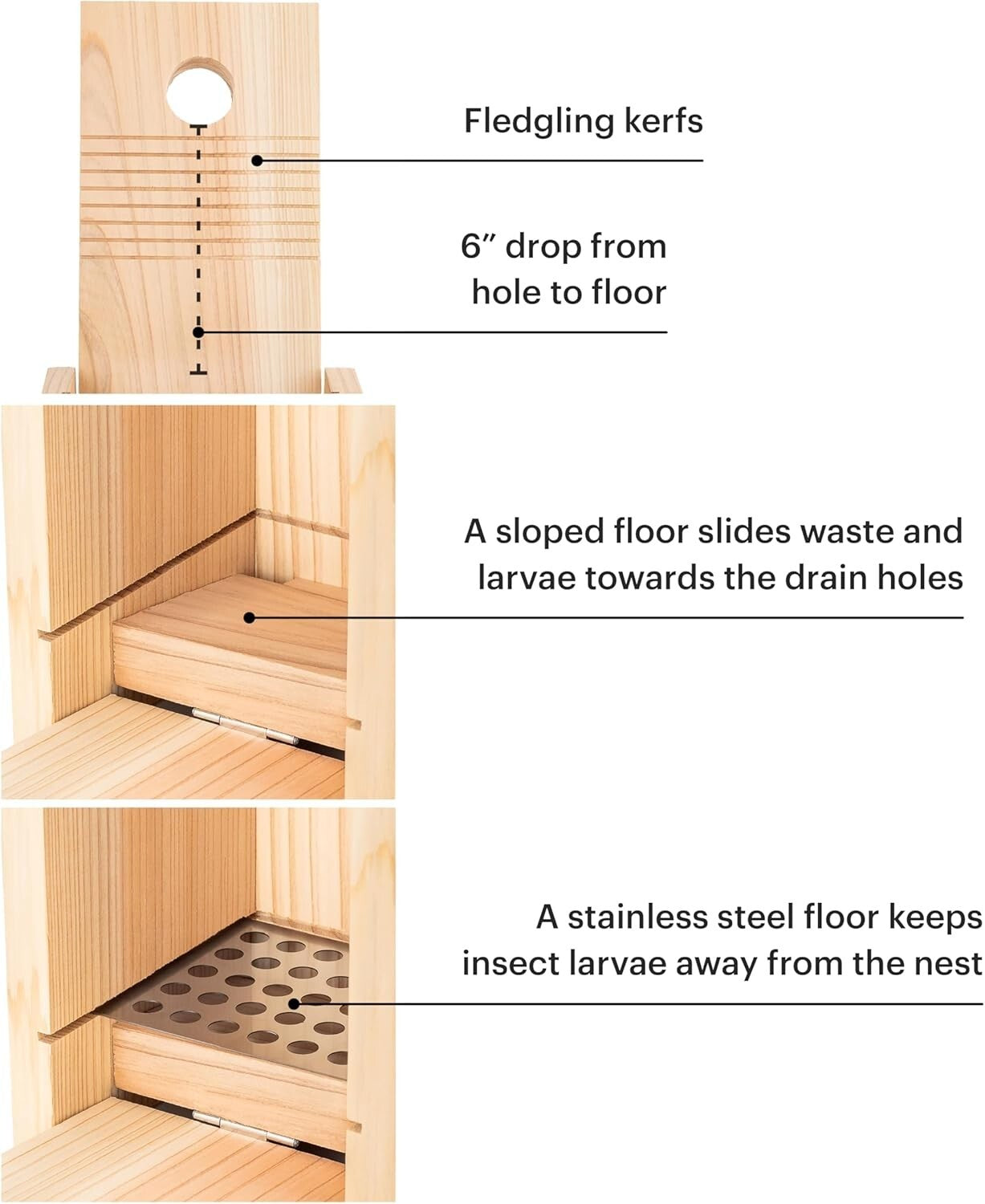 Durable Weatherproof Bird House with Predator Guard - Family-Designed Quality