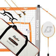 Load image into Gallery viewer, Family-Friendly Badminton Set - Regulation Size Net, Poles &amp; Premium Carry Bag
