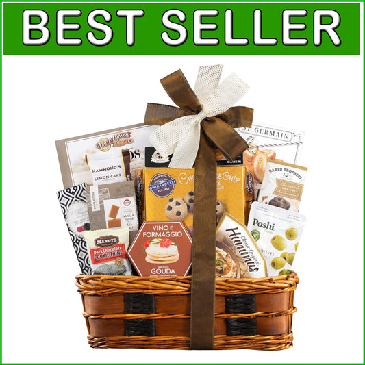 Assorted Gourmet Snack Gift Basket with Personalized Message for Every Occasion